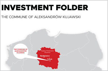 The investment folder has been prepared as part of the “Implementing standards of investor support in local governments of the Kujawy-Pomerania Province”
